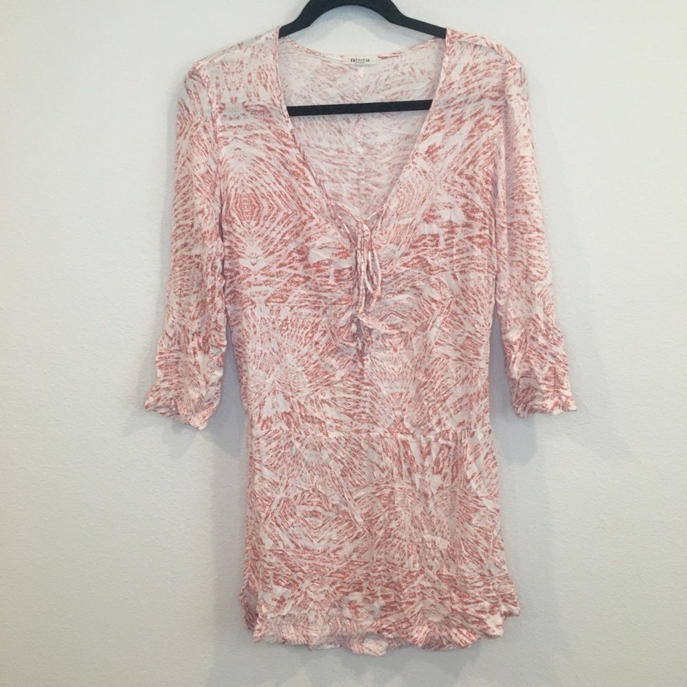 Felicite orange and white light weight dress